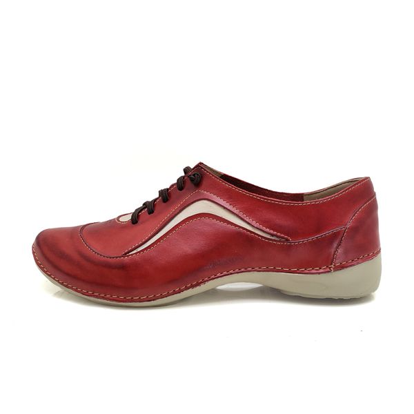Tênis AL 024 Vermelho 100% couro com palmilha em GEL