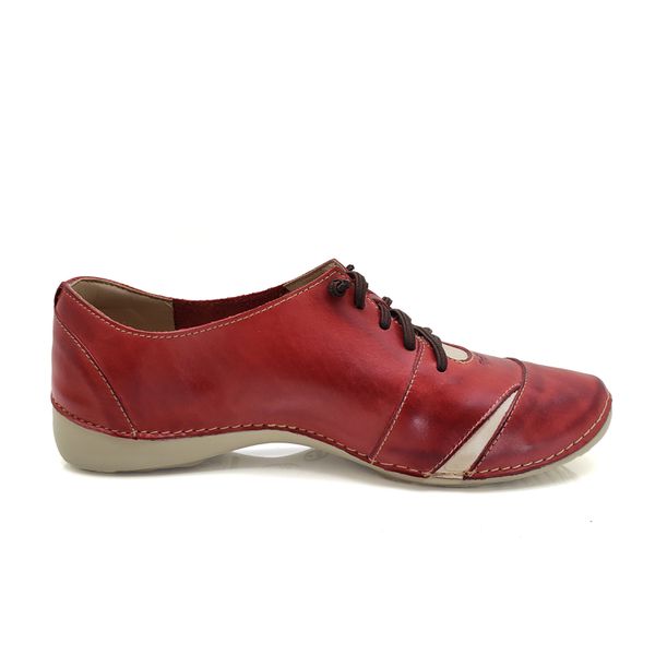 Tênis AL 024 Vermelho 100% couro com palmilha em GEL