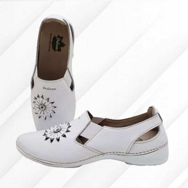 Sapatilha AL 025 Branco couro com palmilha GEL - A... - Drilean