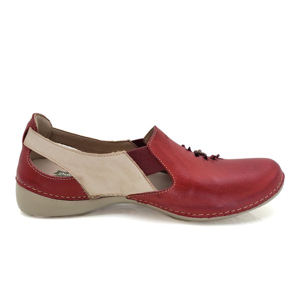 Sapatilha AL 025 Vermelho - Off White couro com palmilha GEL