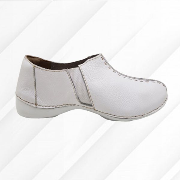 Tênis AL 026 Branco 100% couro palmilha em Gel