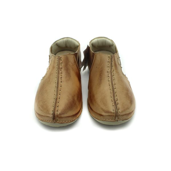 Tênis Feminino em Couro Legítimo com Palmilha Gel - Caramelo (AL 026)