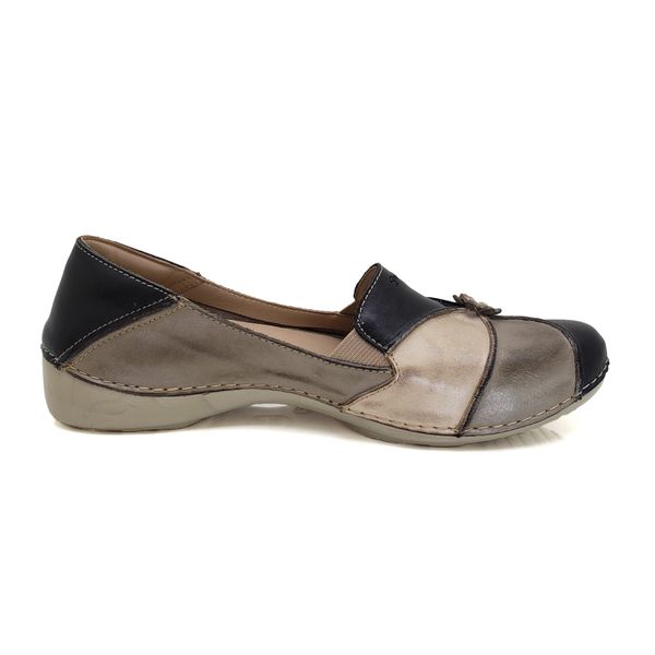 Sapatilha AL028 Preto 100% em couro palmilha em GEL - 33 OUTLET