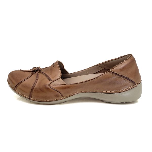 Sapatilha AL028 Caramelo 100% em couro palmilha em GEL - 36 OUTLET