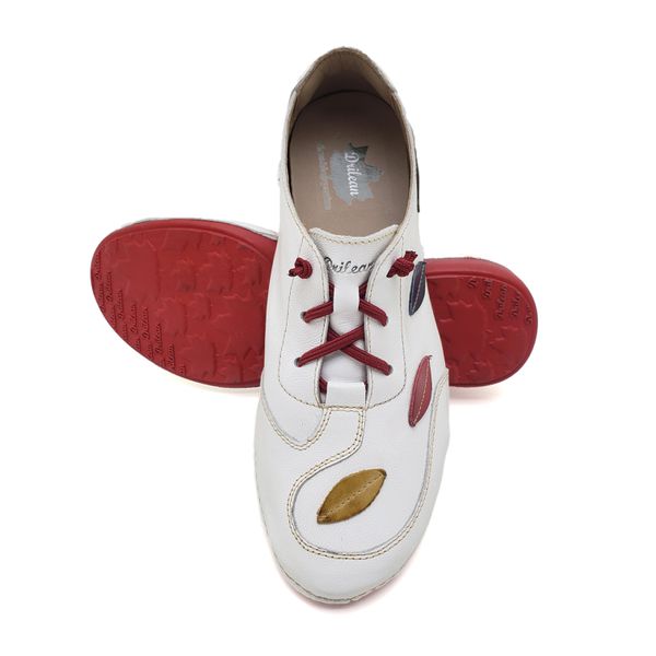 Tênis AL031 Branco-Castanho com palmilha em GEL - 41 OUTLET