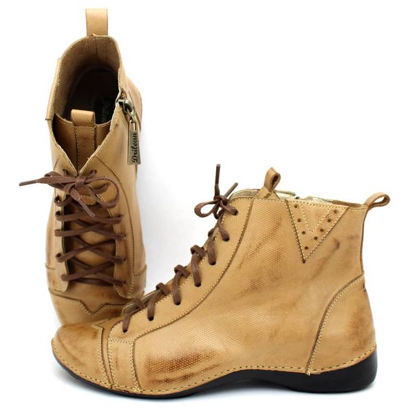 Bota Ortopédica de Couro Legítimo Caramelo - Palmi... - Drilean
