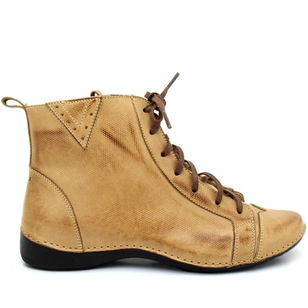 Bota Ortopédica de Couro Legítimo Caramelo - Palmilha Gel (AL 034)