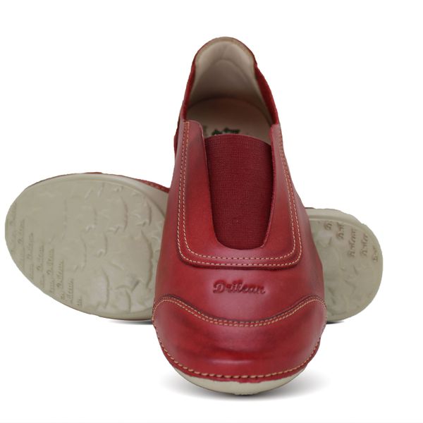 Tênis AL038 Vermelho 100 % em couro com palmilha em GEL - 36 OUTLET
