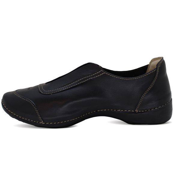Tênis AL 038 Preto 100 % em couro com palmilha em GEL 38 OUTLET
