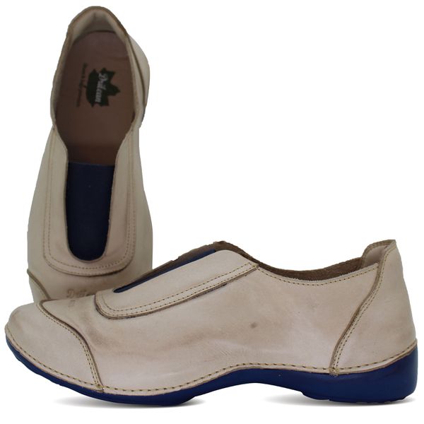 Tênis AL038 Off White 100 % em couro com palmilha ... - Drilean