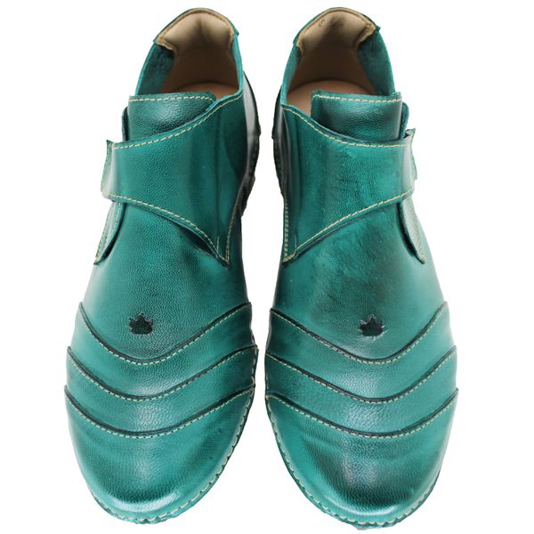 Bota Ortopédica Feminina Couro Legítimo e Palmilha Gel - Oceano (AL041)