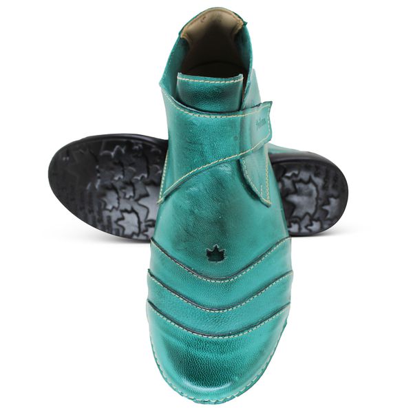 Bota Ortopédica Feminina Couro Legítimo e Palmilha Gel - Oceano (AL041)
