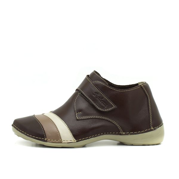 Bota Ortopédica Feminina Couro Legítimo com Palmil... - Drilean