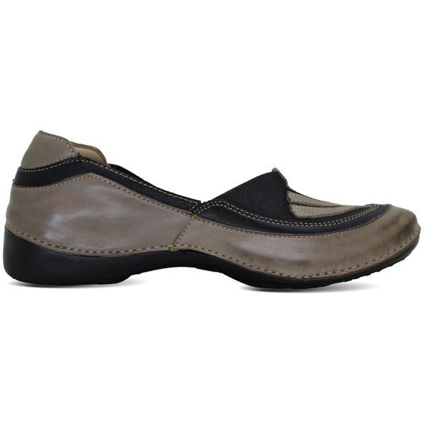 Sapatilha AL 044 Chumbo Preto 100% em couro palmilha em GEL - 36 OUTLET