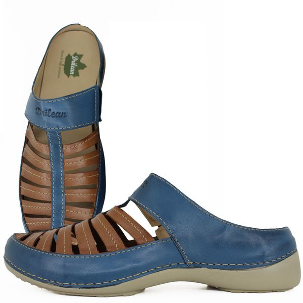 Mule Ortopédico Feminino Couro Legitimo com Palmil... - Drilean