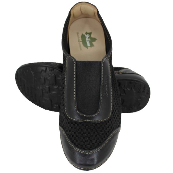 Tênis Feminino Knit com Palmilha em Gel - Preto (AL059)