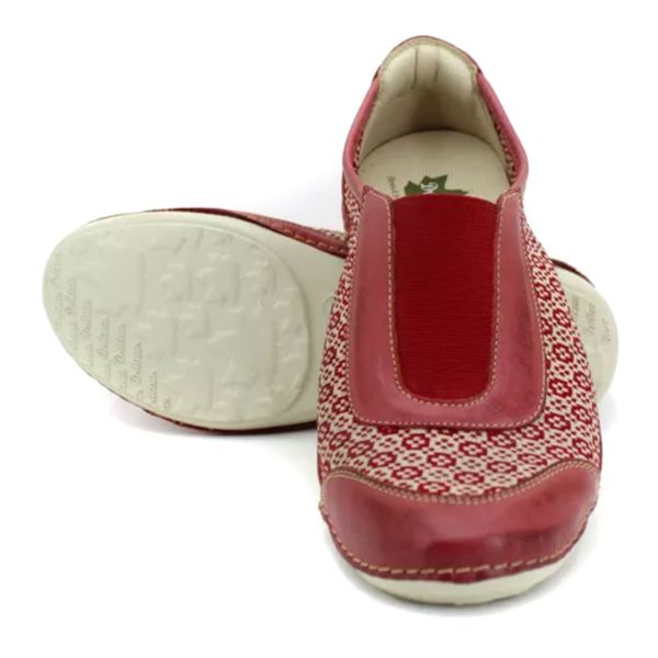 Tênis Feminino Knit com Palmilha em Gel - Vermelho (AL059) OUTLET