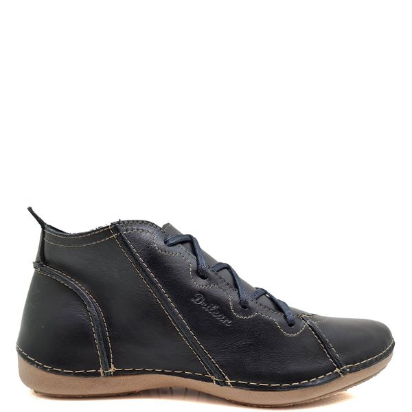 Bota Feminina Ortopédica Couro Legítimo e Palmilha Gel - Preto (AN 003)