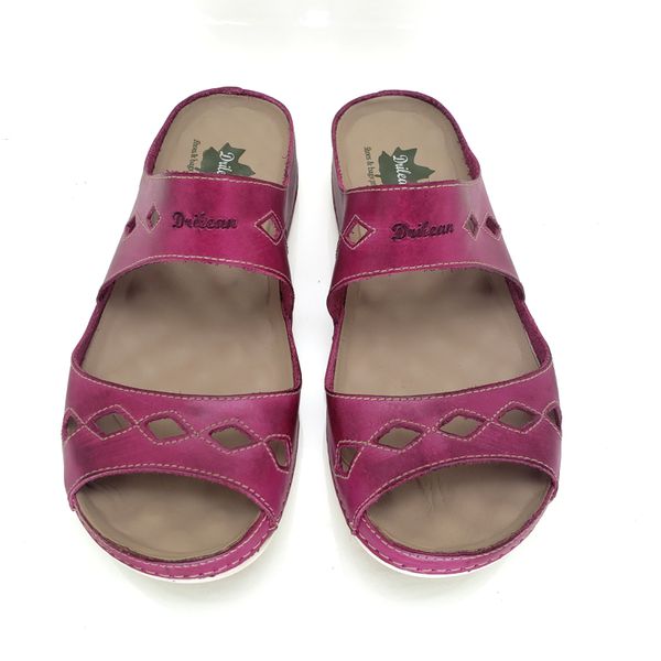 Sandália Feminina Anatômica de Couro Legítimo e Palmilha Gel - Pink (BE 001)