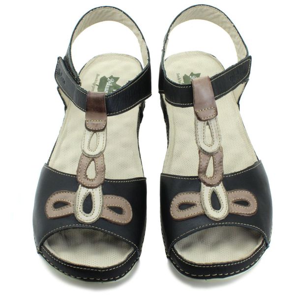 Sandália Bem-Estar Ortopédica em Couro Legítimo - Preto - Fendi - Sola Off - 41 (BE004) OUTLET