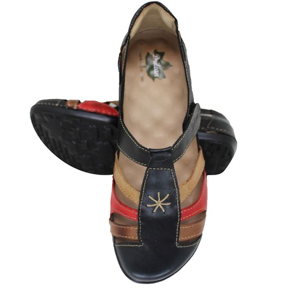 Sandália Feminina Para Esporão e Fascite Plantar Dores nos pés - BE012 Preto