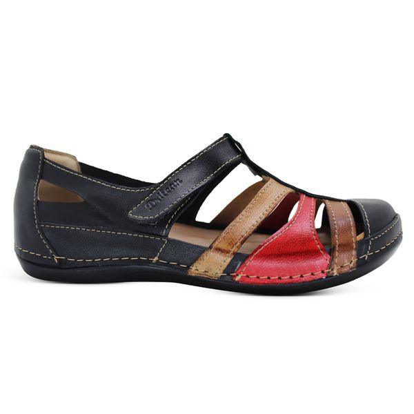 Sandália Feminina Para Esporão e Fascite Plantar Dores nos pés - BE012 Preto