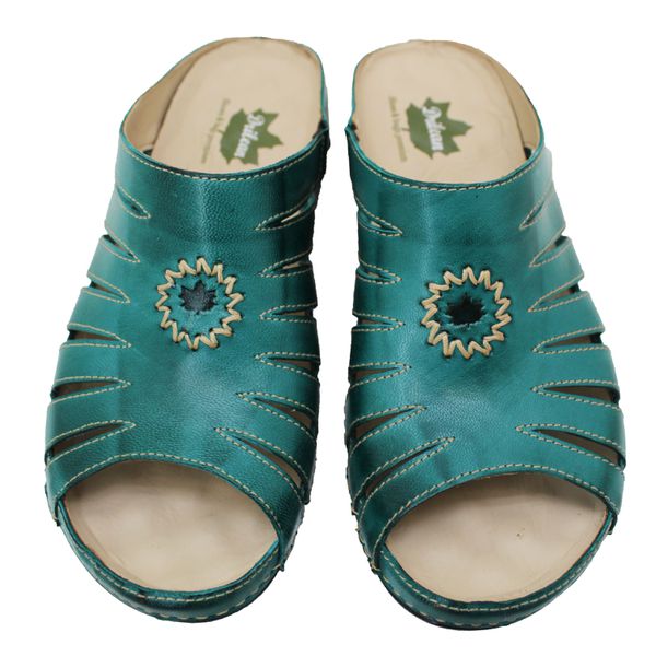 Sandália Feminina de Couro Legítimo e Palmilha em Gel - Oceano - 35 - 38 (BE018) OUTLET