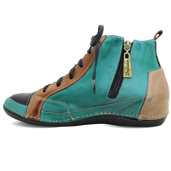 Bota Feminina Anatômica de Couro Legítimo e Palmilha Gel - Oceano - 33 (BE027) OUTLET