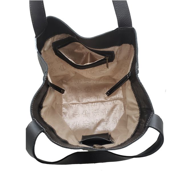 Bolsa BG 001 MANDALA PRETO 100% em couro