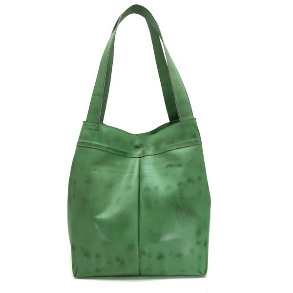 Bolsa BG 001 MANDALA Pistache 100% em couro