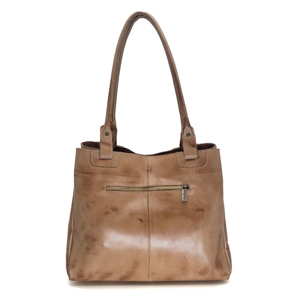 Bolsa BG 002 FLOR Caramelo100% em couro