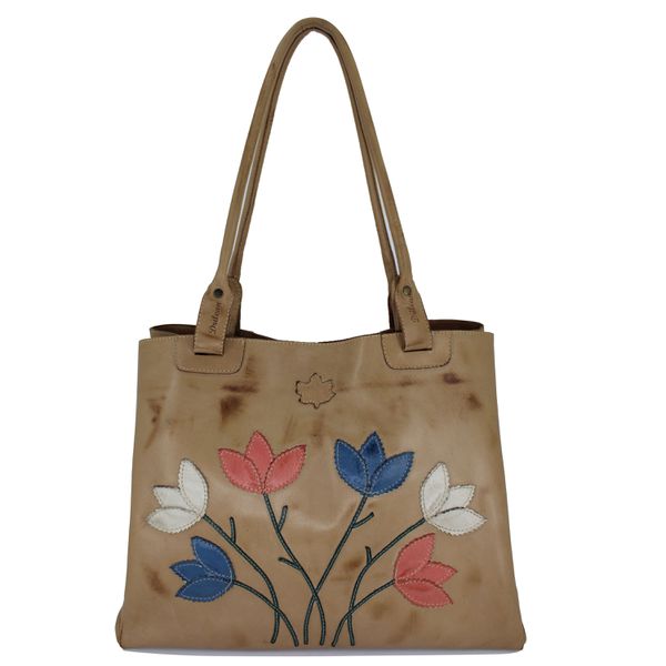 Bolsa Feminina de Couro Genuíno - Caramelo (BG 002... - Drilean