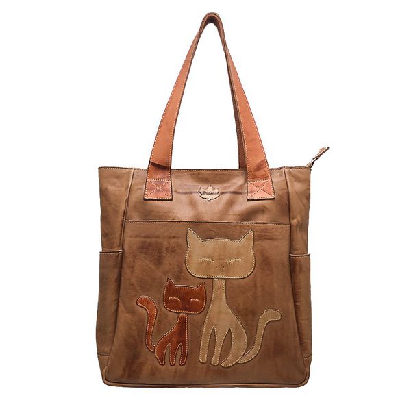 Bolsa BG 004 Caramelo 100% em couro - BG004-0205 - Drilean