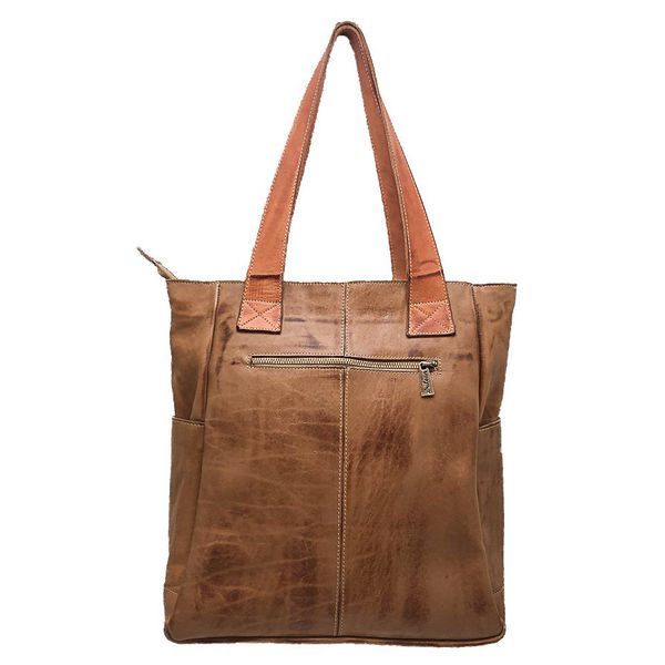 Bolsa BG 004 Caramelo 100% em couro