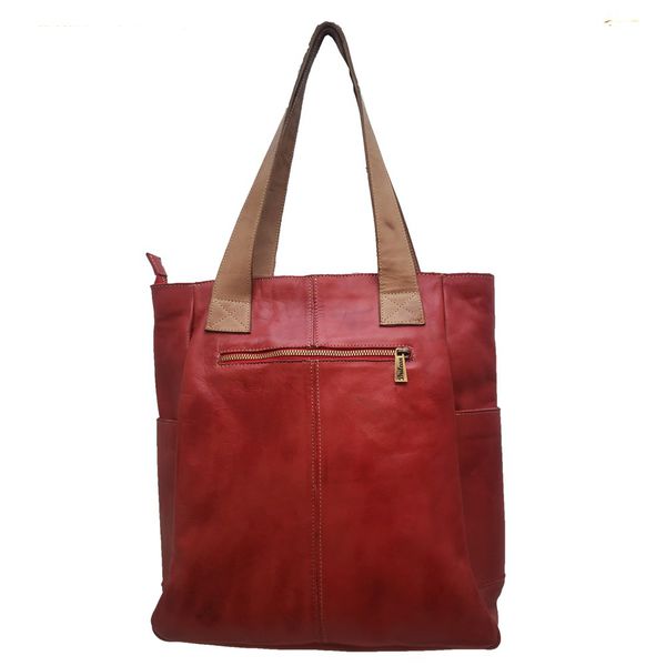 Bolsa BG 004 GATO VERMELHO 100% em couro