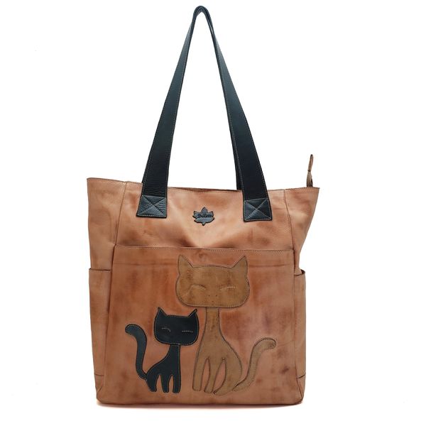 Bolsa BG 004 Laranja-Verde 100% em couro - BG004-0... - Drilean