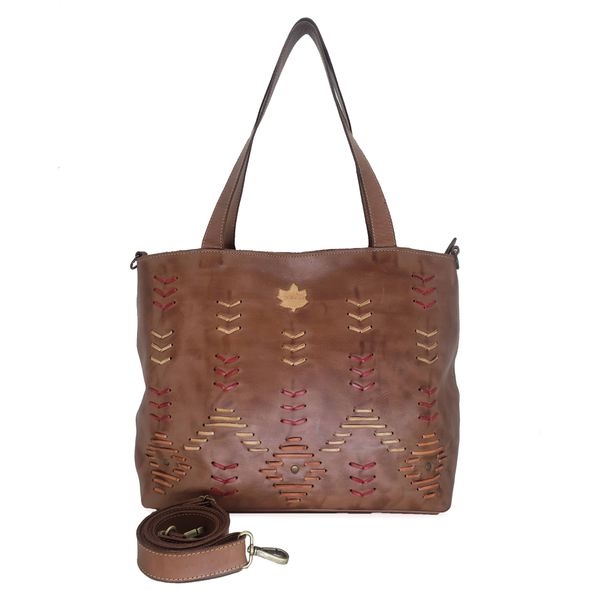 Bolsa BG 007 Castanho 100% couro - BG007-0459 - Drilean