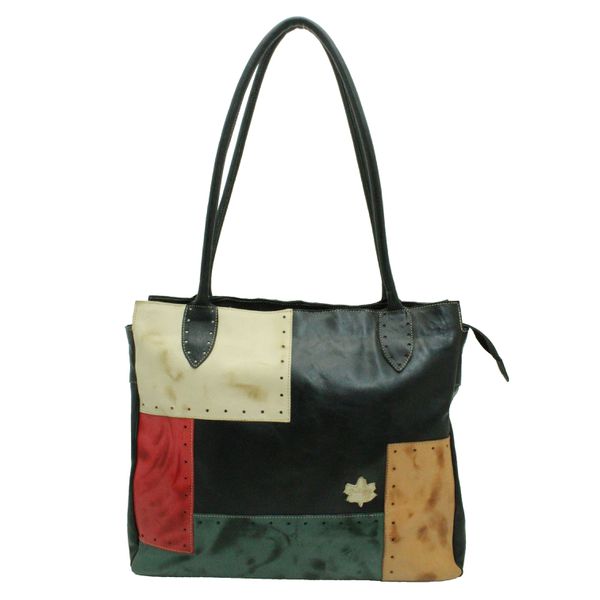 Bolsa BG 009 Preto Off 100% em couro - BG009-0229 - Drilean