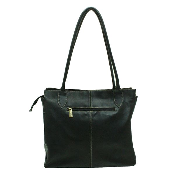 Bolsa BG 009 Preto Off 100% em couro