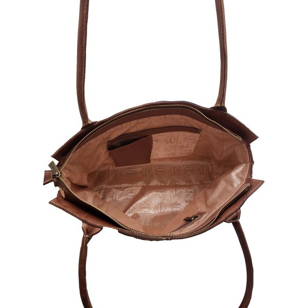 Bolsa BG 009 CASTANHO 100% em couro