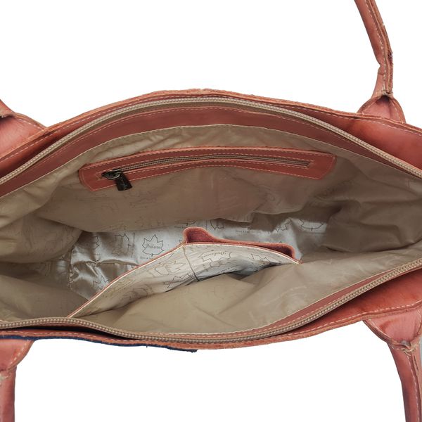 Bolsa BG 009 Coral 100% em couro