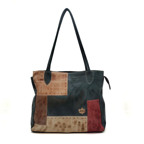 Bolsa BG 009 Verde- Laranja 100% em couro - BG009-... - Drilean