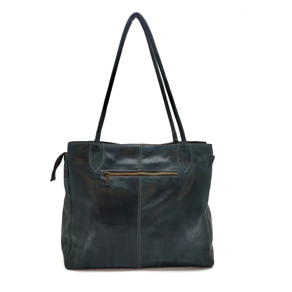 Bolsa BG 009 Verde- Laranja 100% em couro