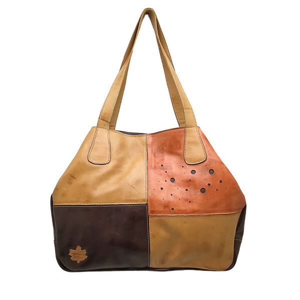 Bolsa BG 010 Café 100% em couro - BG010-0062 - Drilean