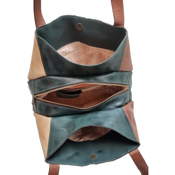 Bolsa BG 010 VERDE 100% em couro