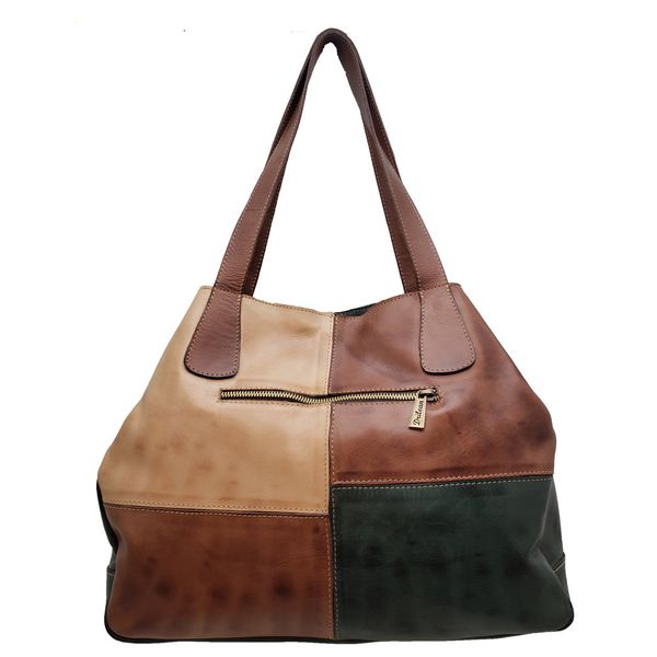 Bolsa BG 010 VERDE 100% em couro