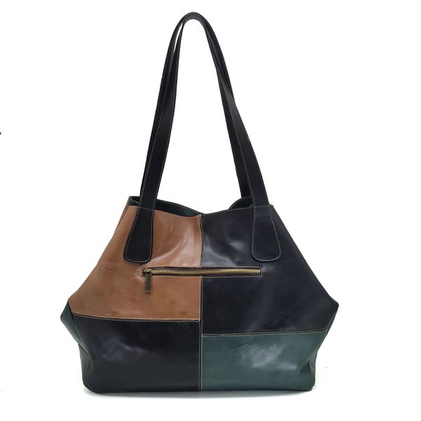 Bolsa BG 010 Verde 100% em couro