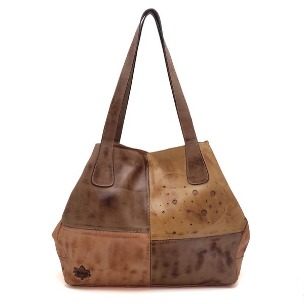 Bolsa BG 010 Laranja-Caramelo 100% em couro - BG01... - Drilean