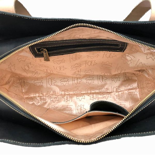 Bolsa BG 011 Gato Preguiçoso Preto 100% em couro