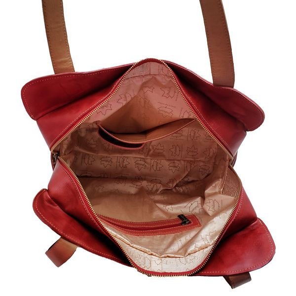 Bolsa BG 011 GATO PREGUIÇOSO VERMELHO 100% em couro